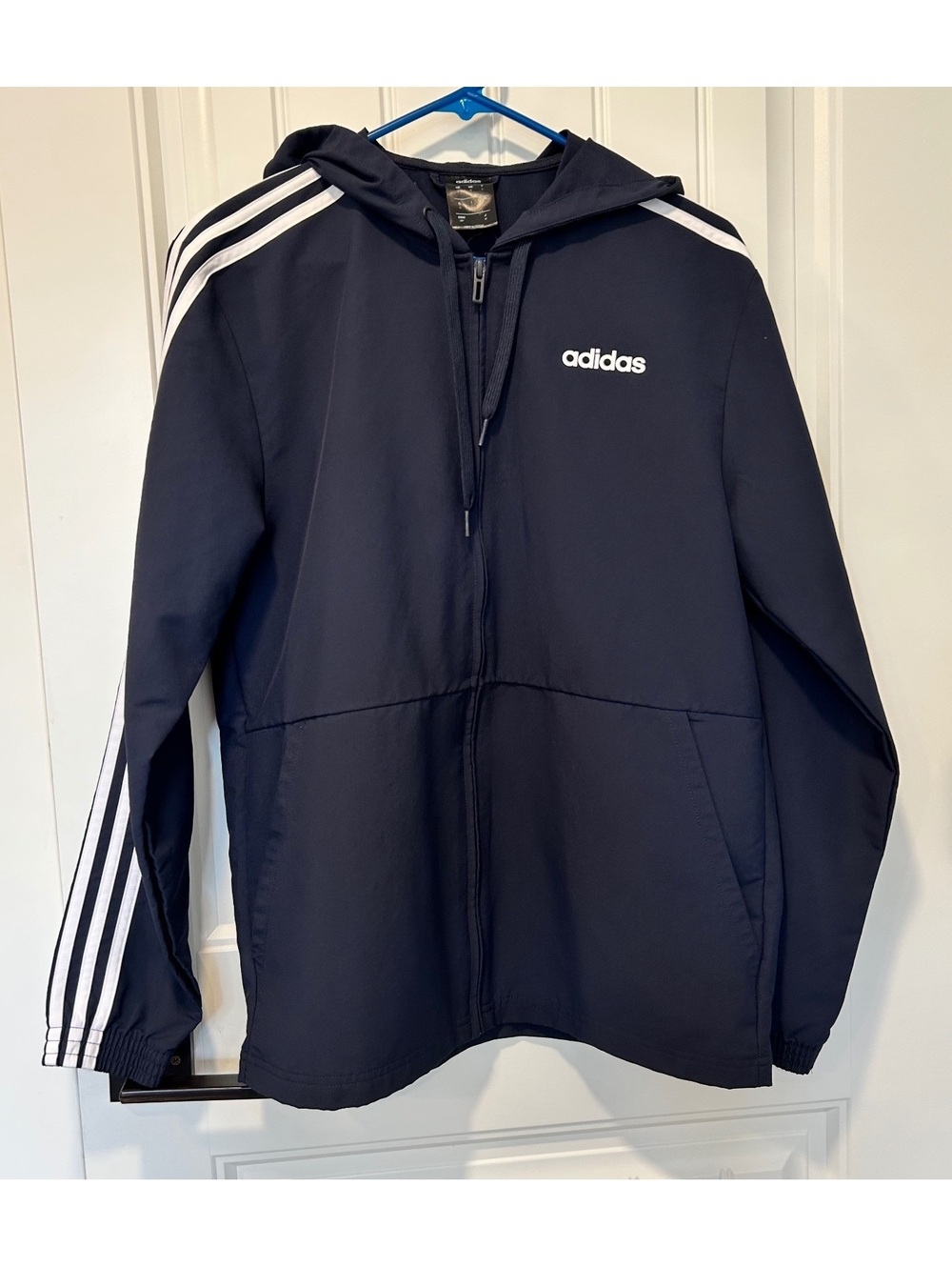 Adidas jacket men’s navy zip up